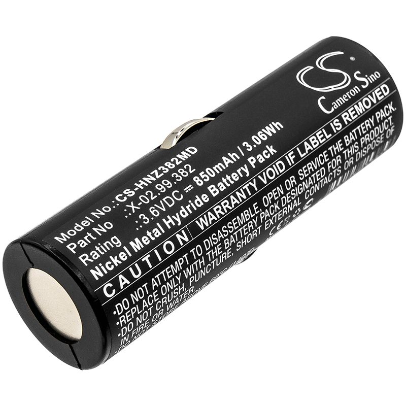 Ni-MH Battery fits Heine, Beta Handles, Ophthalmoscope Beta 200 3.6V, 850mAh Medical Cameron Sino Technology Limited