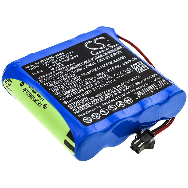 Li-ion Battery fits Million, Ml1200, Ml1500 14.8V, 3400mAh Medical Cameron Sino Technology Limited