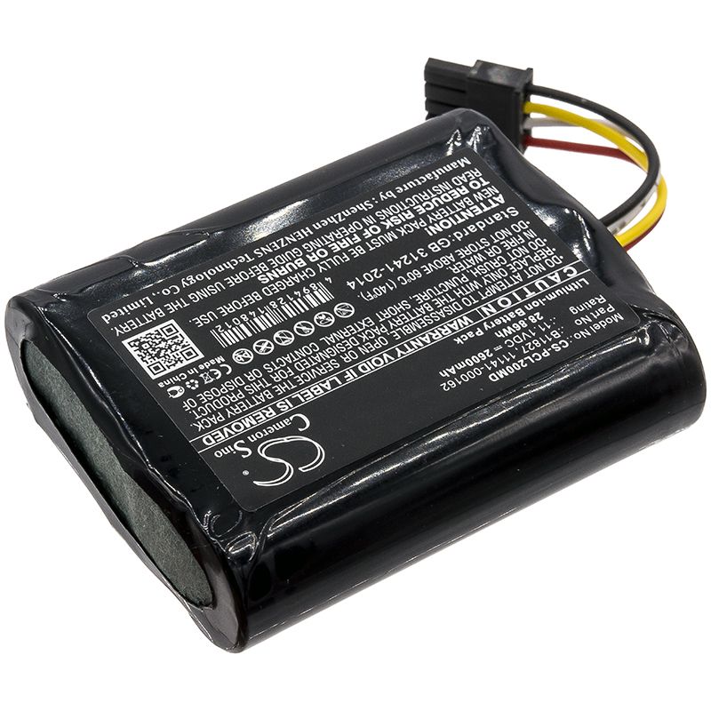 Li-ion Battery fits Physio-control, 1150-000018, Lifepak 20 Code 11.1V, 2600mAh Medical Cameron Sino Technology Limited