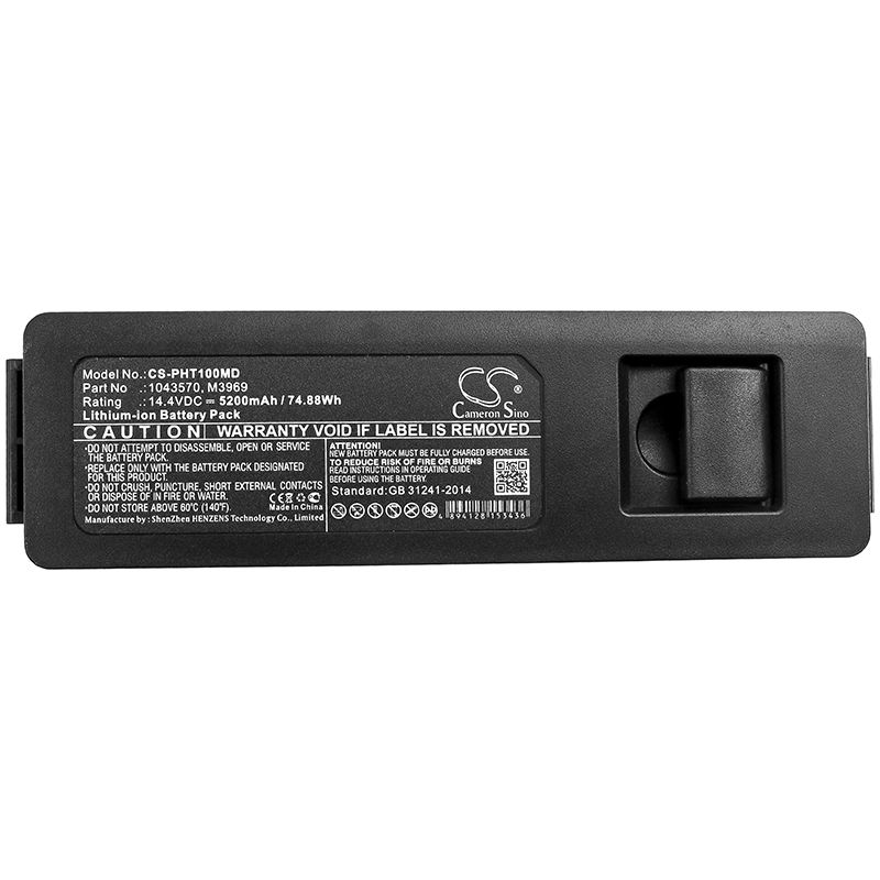 Li-ion Battery fits Philips, Respironics T70 Cough Assist, Respironics Trilogy 14.4V, 5200mAh Medical Cameron Sino Technology Limited