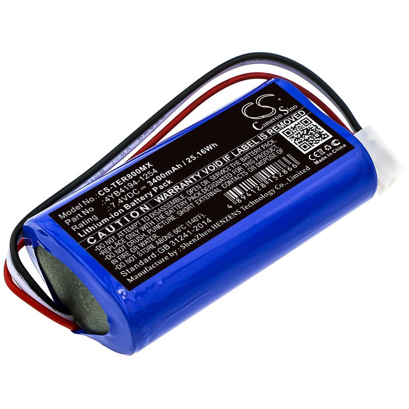 Li-ion Battery fits Terumo, Te-ss800 Infusion Pump 7.4V, 3400mAh Medical Cameron Sino Technology Limited