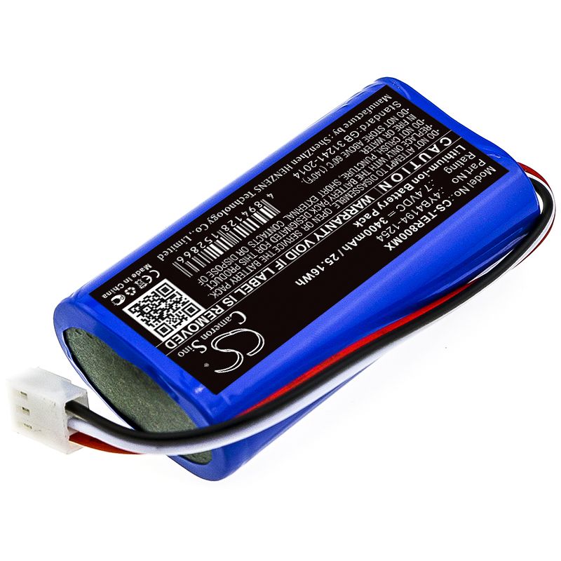 Li-ion Battery fits Terumo, Te-ss800 Infusion Pump 7.4V, 3400mAh Medical Cameron Sino Technology Limited