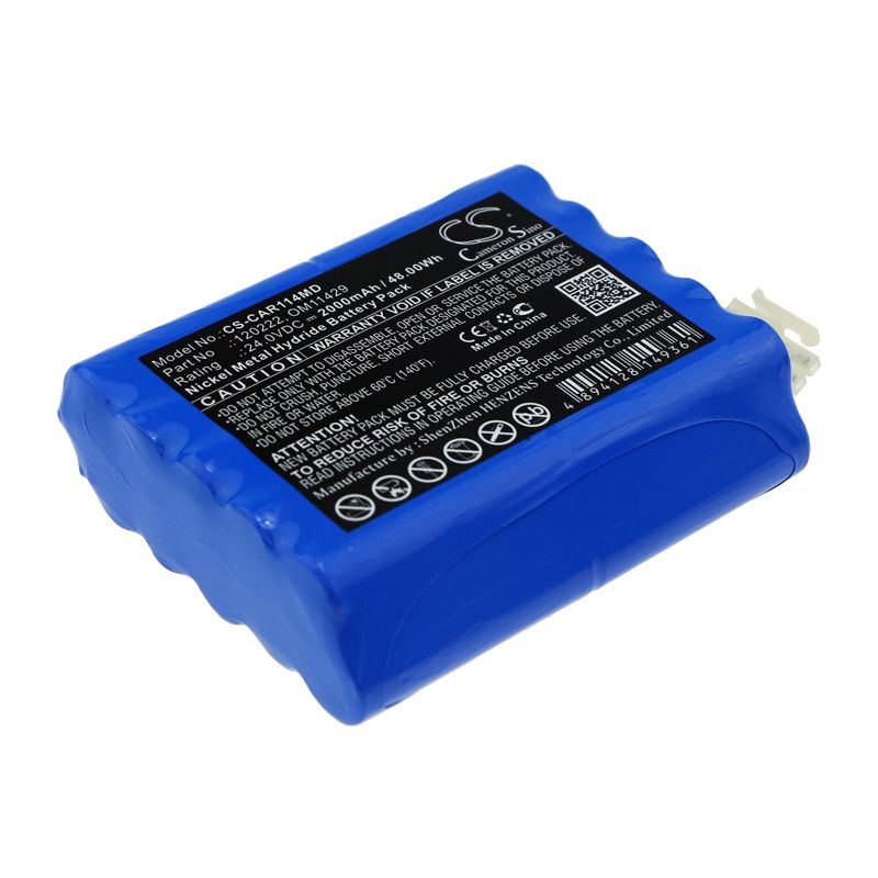 Ni-MH Battery fits Cardioline, 3 Digital Ecg, Delta 1 Plus 24.0V, 2000mAh Medical Cameron Sino Technology Limited