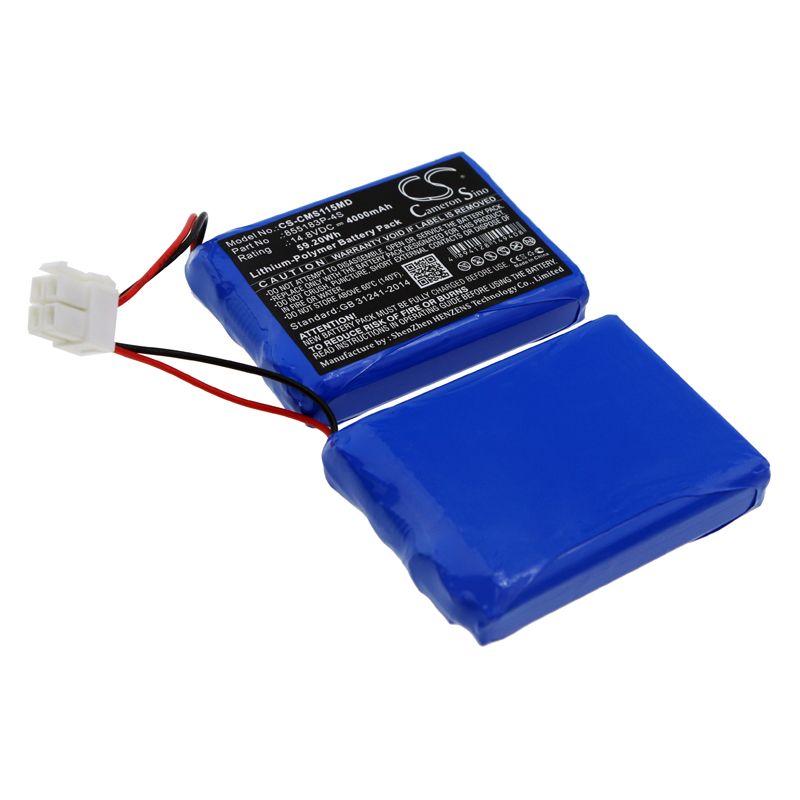 Li-Polymer Battery fits Contec, Ecg-1200, Ecg-1200g 14.8V, 4000mAh Medical Cameron Sino Technology Limited