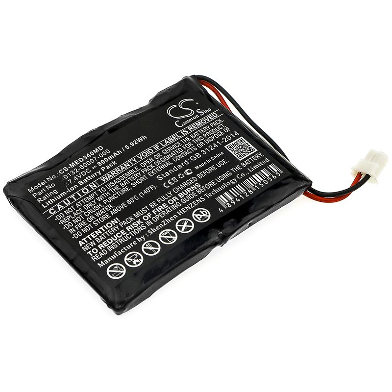 Li-ion Battery fits Mediaid, 31610, 34 Pulse 7.4V, 800mAh Medical Cameron Sino Technology Limited