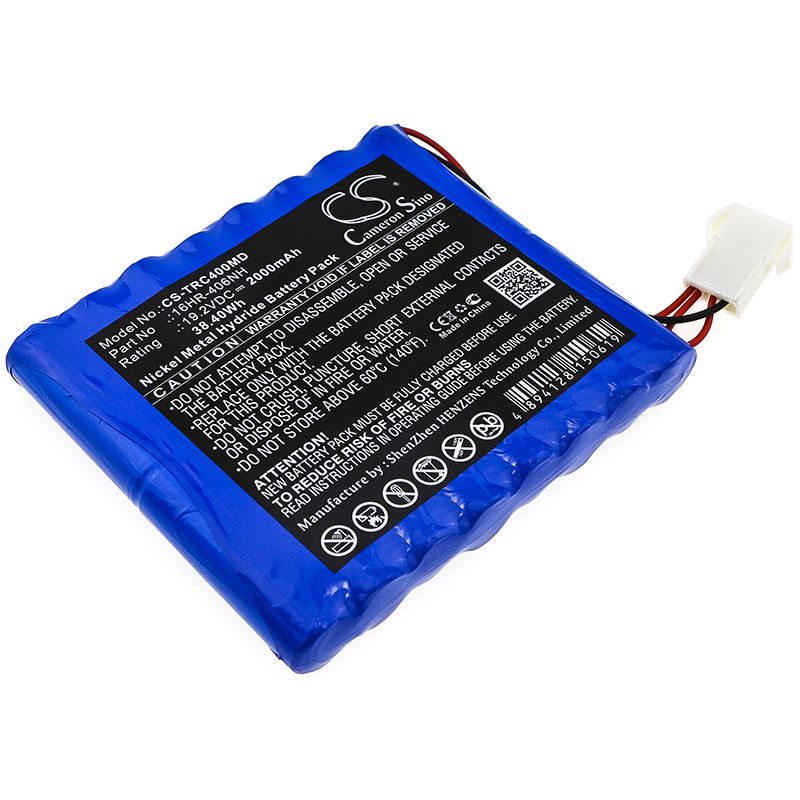 Ni-MH Battery fits Trismed, Cardipia 400, Cardipia 400h 19.2V, 2000mAh Medical Cameron Sino Technology Limited