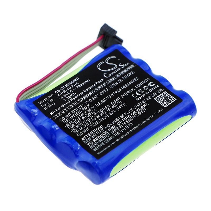 Ni-MH Battery fits Optomed, Smartscope M5, Smartscope M5 Pro 4.8V, 700mAh Medical Cameron Sino Technology Limited
