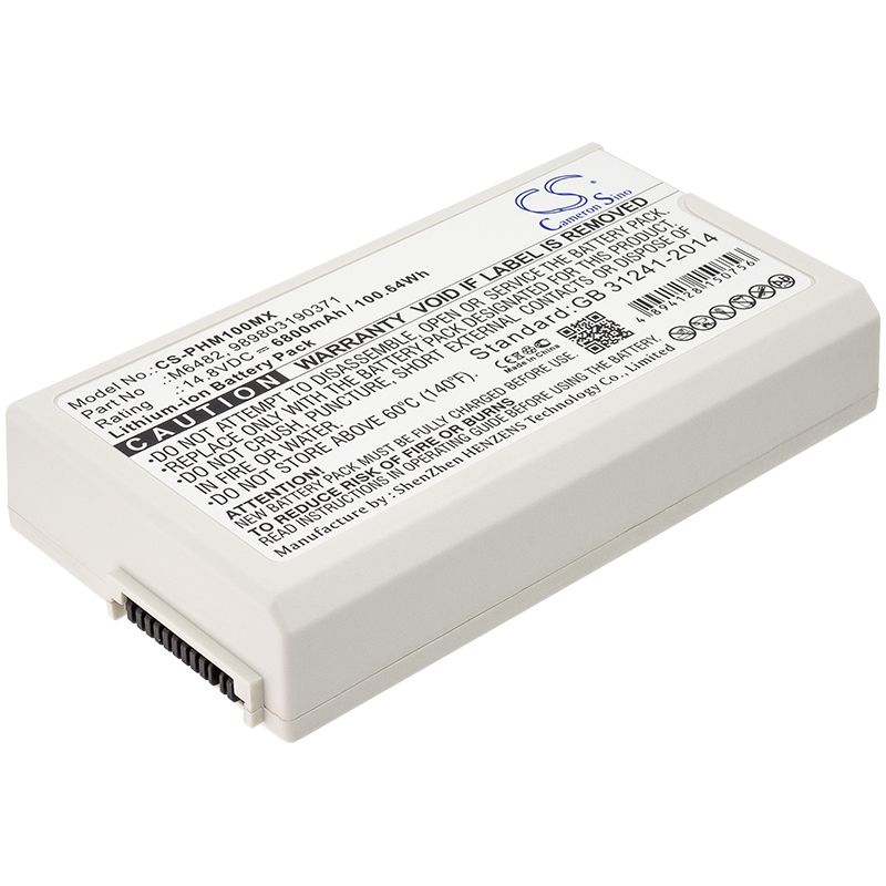 Li-ion Battery fits Philips, Defibrillator Dfm100, Defibrillator Dfm-100 14.8V, 6800mAh Medical Cameron Sino Technology Limited