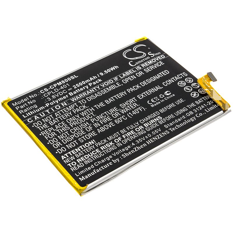 Li-Polymer Battery fits Coolpad, A8-930 A8-831, Max A8 3.8V, 2500mAh Mobile & SmartPhone Cameron Sino Technology Limited