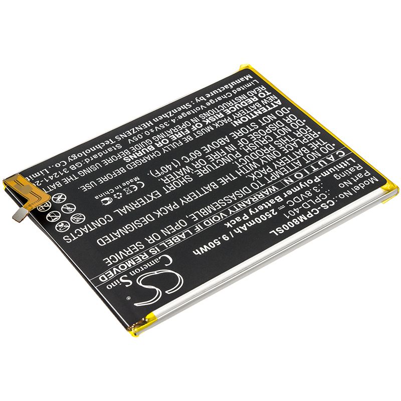 Li-Polymer Battery fits Coolpad, A8-930 A8-831, Max A8 3.8V, 2500mAh Mobile & SmartPhone Cameron Sino Technology Limited