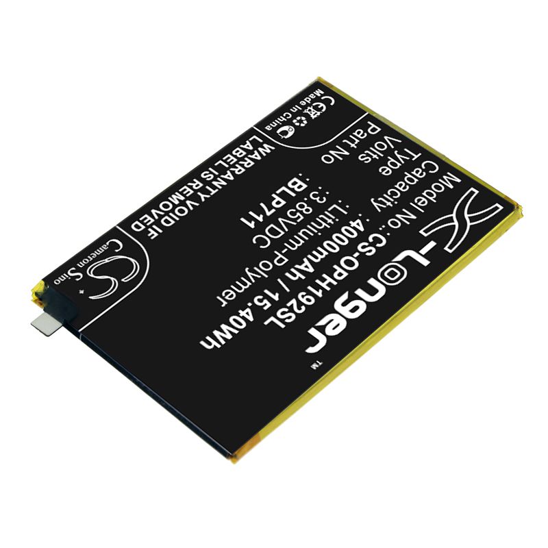 Li-Polymer Battery fits Oppo, 1923, A1k 3.85V, 4000mAh Mobile & SmartPhone Cameron Sino Technology Limited