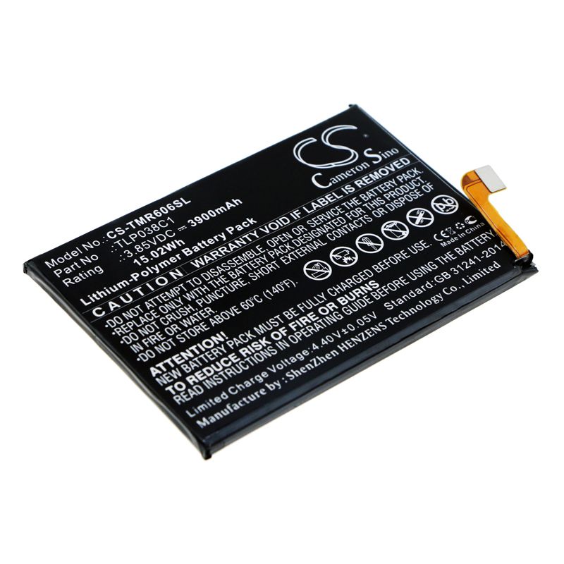 Li-Polymer Battery fits Alcatel, 7, 7 Lte 3.85V, 3900mAh Mobile & SmartPhone Cameron Sino Technology Limited