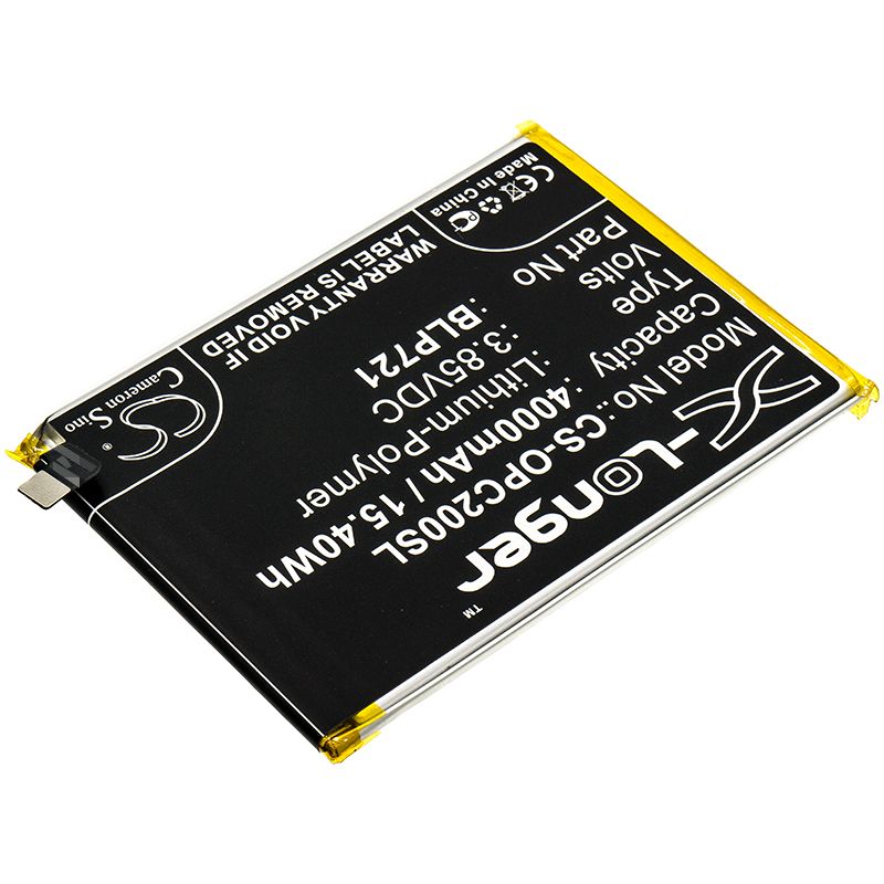 Li-Polymer Battery fits Oppo, R1941, Realme C2 3.85V, 4000mAh Mobile & SmartPhone Cameron Sino Technology Limited