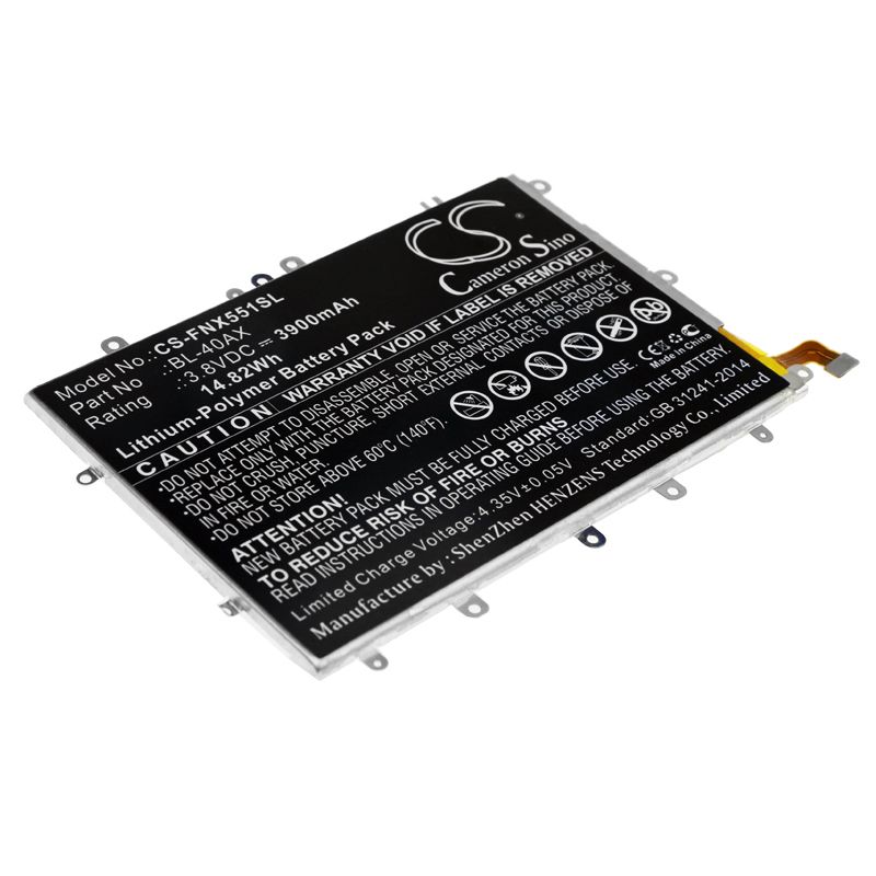 Li-Polymer Battery fits Infinix, Hot Note, X551 3.8V, 3900mAh Mobile & SmartPhone Cameron Sino Technology Limited