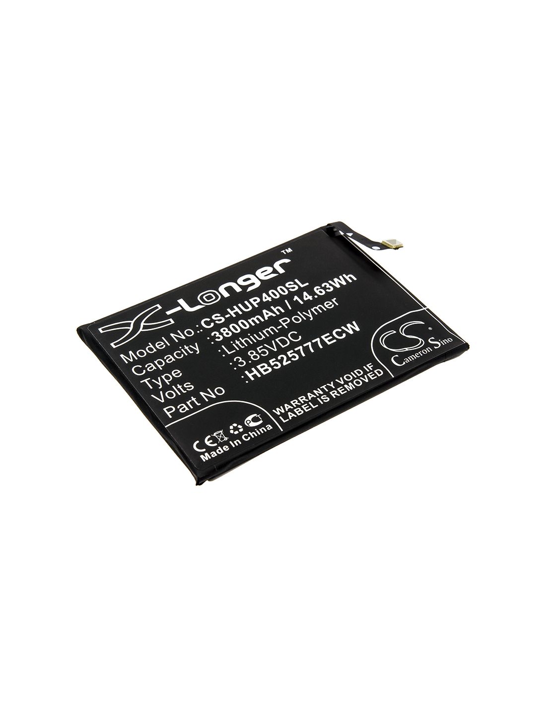 Li-Polymer Battery fits Huawei, Ana-an00, Ana-tn00 3.85V, 3800mAh Mobile & SmartPhone Cameron Sino Technology Limited