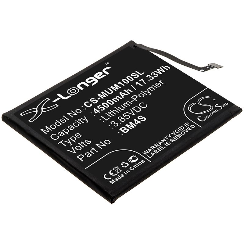 Li-Polymer Battery fits Xiaomi, M2004j7ac, Redmi 10x 3.85V, 4500mAh Mobile & SmartPhone Cameron Sino Technology Limited