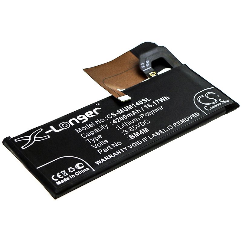 Li-Polymer Battery fits Xiaomi, M2001j1g, Mi 10 Pro 3.85V, 4200mAh Mobile & SmartPhone Cameron Sino Technology Limited
