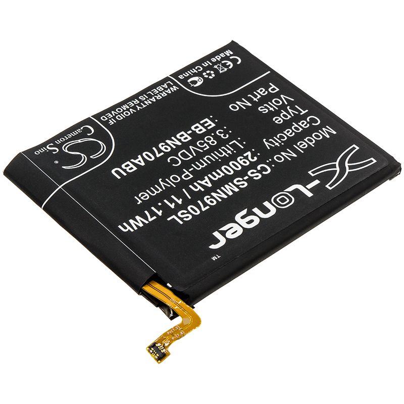 Li-Polymer Battery fits Samsung, Galaxy Note 10, Sm-n9700 3.85V, 2900mAh Mobile & SmartPhone Cameron Sino Technology Limited