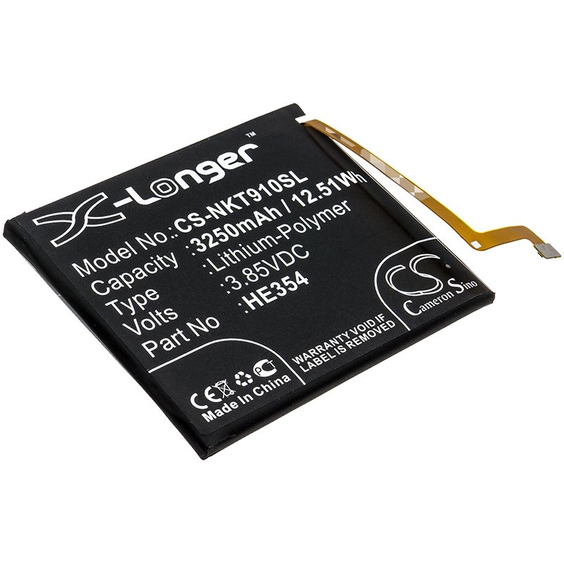 Li-polymer Battery Fits Nokia, 9 Pureview, Ta-1082 3.85v, 3250mah Mobile & SmartPhone Cameron Sino Technology Limited