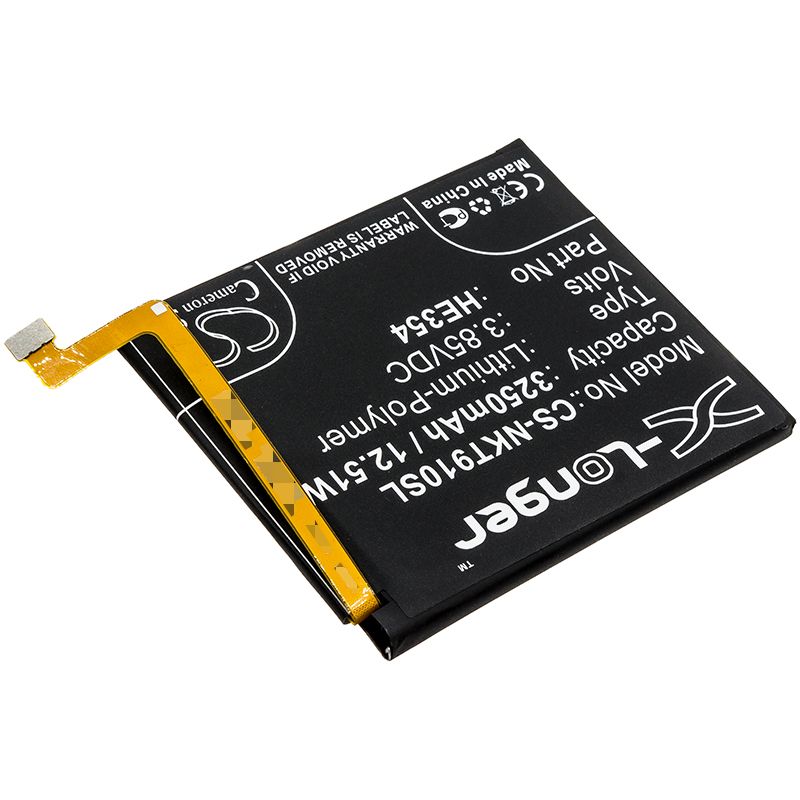 Li-polymer Battery Fits Nokia, 9 Pureview, Ta-1082 3.85v, 3250mah Mobile & SmartPhone Cameron Sino Technology Limited