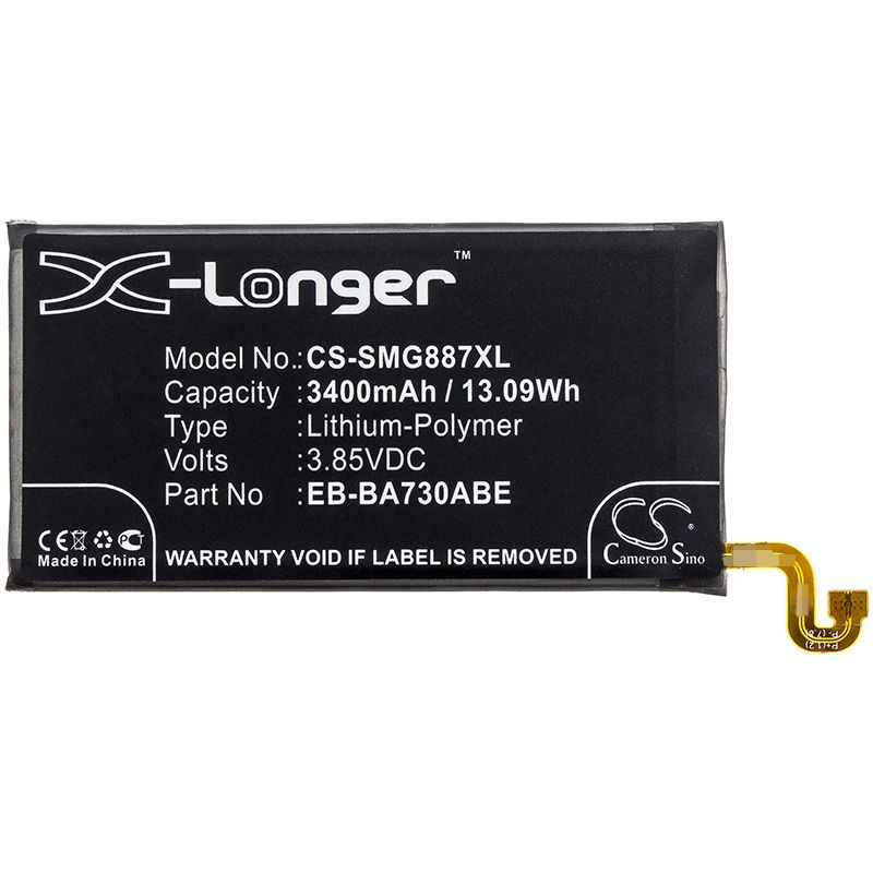 Li-Polymer Battery fits Samsung, Galaxy A7 2018, Galaxy A8+ 2018 3.85V, 3400mAh Mobile & SmartPhone Cameron Sino Technology Limited