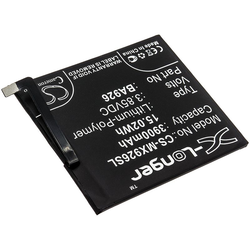 Li-Polymer Battery fits Meizu, 16xs, M1926 3.85V, 3900mAh Communications Cameron Sino Technology Limited (Suspended)