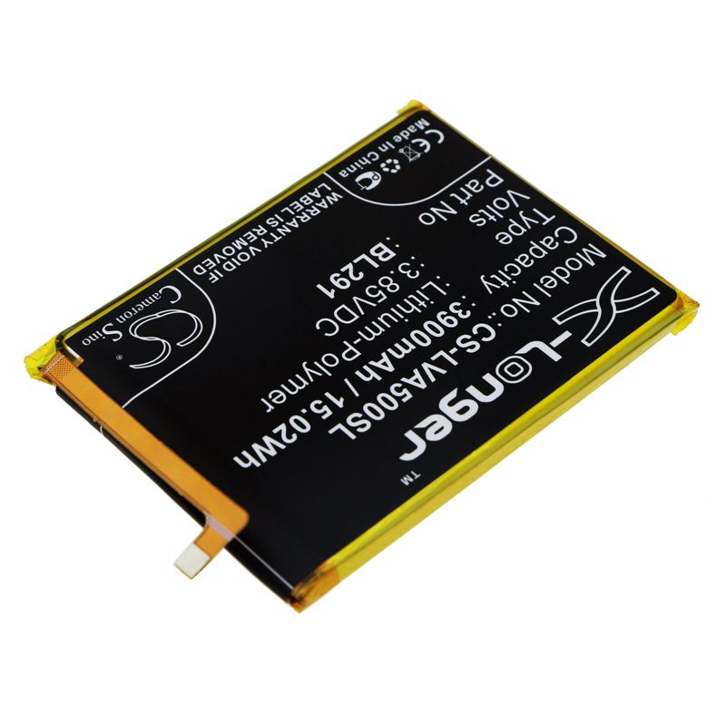 Li-Polymer Battery fits Lenovo, A5, L18021 3.85V, 3900mAh Mobile & SmartPhone Cameron Sino Technology Limited