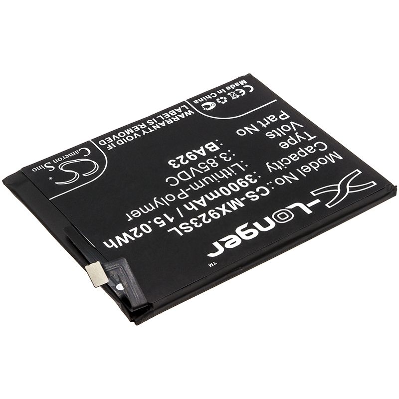 Li-Polymer Battery fits Meizu, M1923, M923q 3.85V, 3900mAh Mobile & SmartPhone Cameron Sino Technology Limited