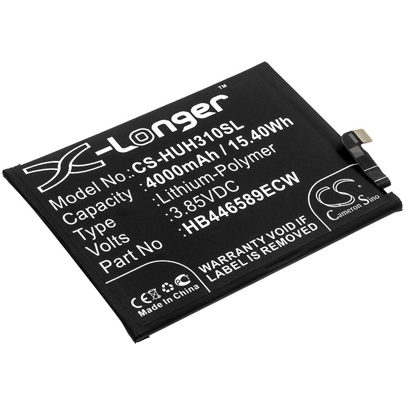 Li-Polymer Battery fits Huawei, Honor View 30 Pro, Honor View 30 Pro 5g 3.85V, 4000mAh Mobile & SmartPhone Cameron Sino Technology Limited