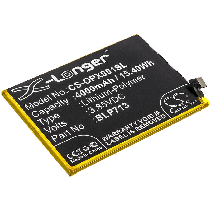 Li-Polymer Battery fits Oppo, Realme X, Rmx1901 3.85V, 4000mAh Mobile & SmartPhone Cameron Sino Technology Limited