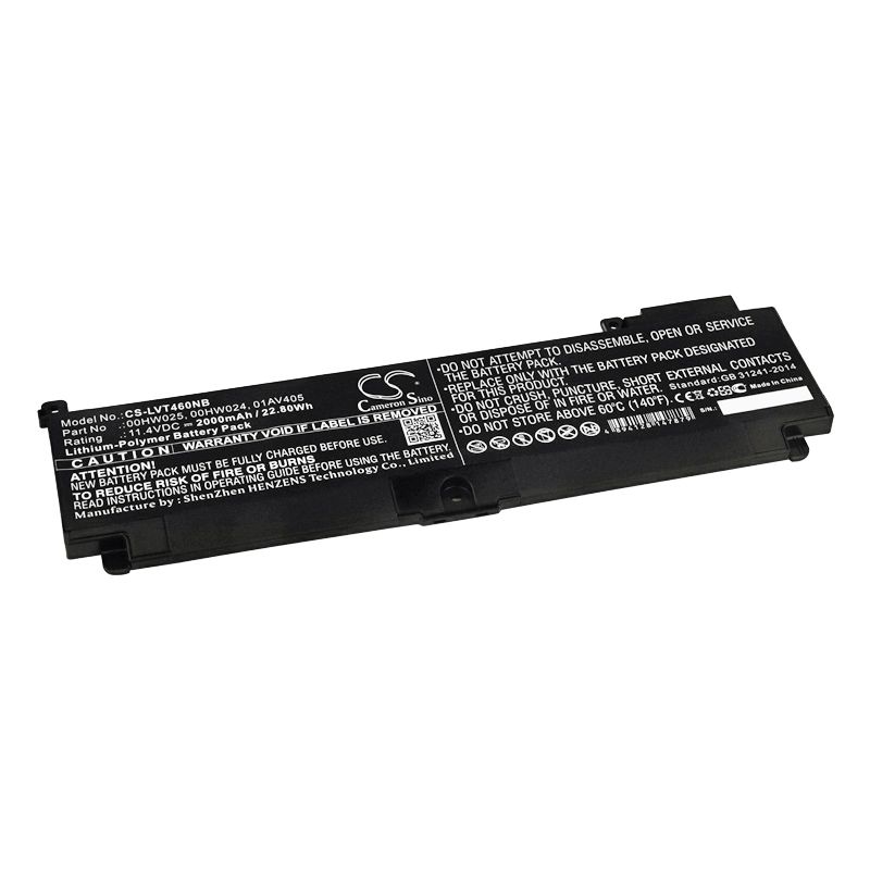 Li-polymer Battery Fits Lenovo, T460s-2mcd, T460s-2ncd 11.4v, 2000mah Notebook & Laptop Cameron Sino Technology Limited