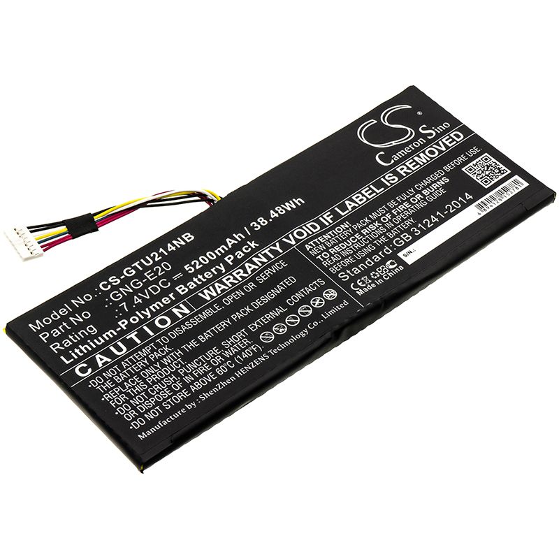 Li-Polymer Battery fits Getac, Ga-u2142-2117u, U2142 7.4V, 5200mAh Notebook & Laptop Cameron Sino Technology Limited