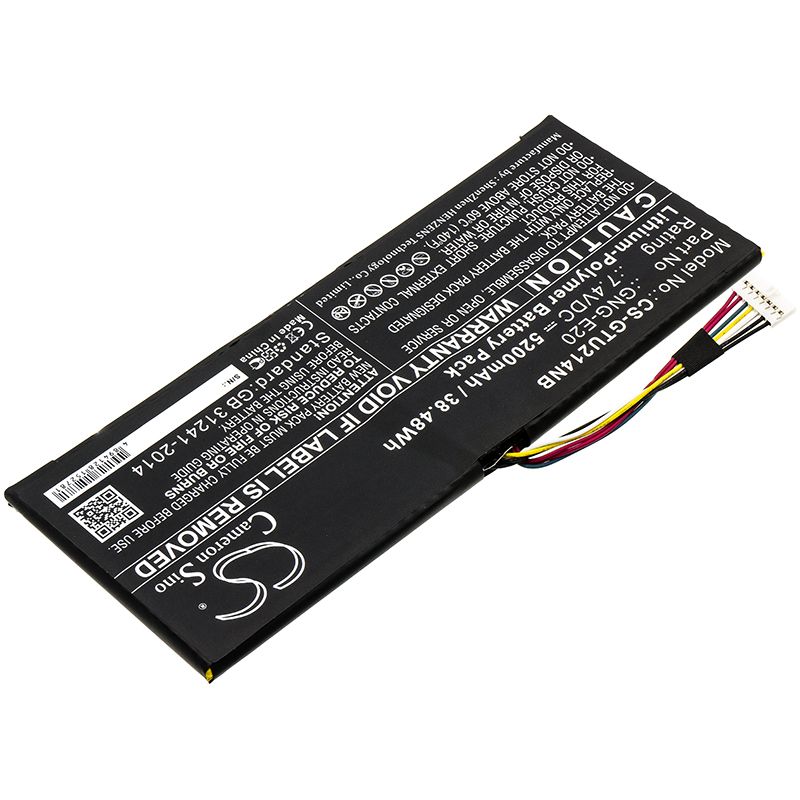 Li-Polymer Battery fits Getac, Ga-u2142-2117u, U2142 7.4V, 5200mAh Notebook & Laptop Cameron Sino Technology Limited