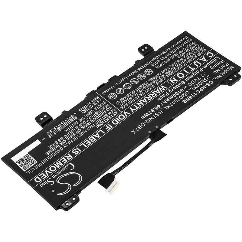 Li-Polymer Battery fits Hp, Chromebook 11 G6, Chromebook 11 G6 Ee 7.7V, 6100mAh Notebook & Laptop Cameron Sino Technology Limited