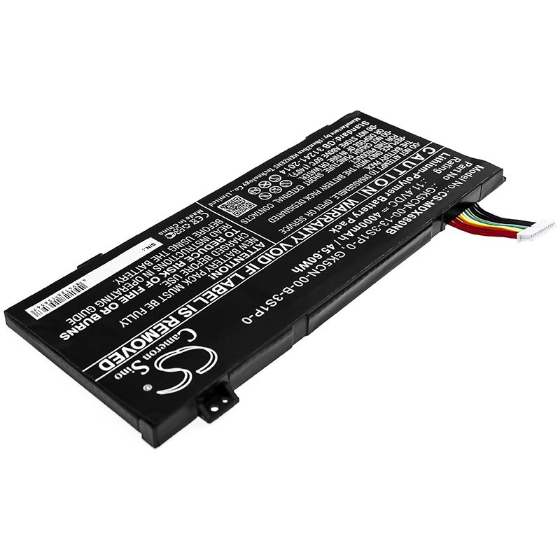 Li-Polymer Battery fits Machenike, F117 Break, F117-b 11.4V, 4000mAh Notebook & Laptop Cameron Sino Technology Limited