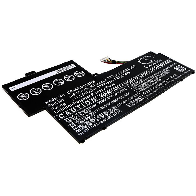 Li-Polymer Battery fits Acer, Aspire One Cloudbook 11 Ao1-132, Aspire One Cloudbook 11 Ao1-132-c0ql 11.25V, 3700mAh Notebook & Laptop Cameron Sino Technology Limited