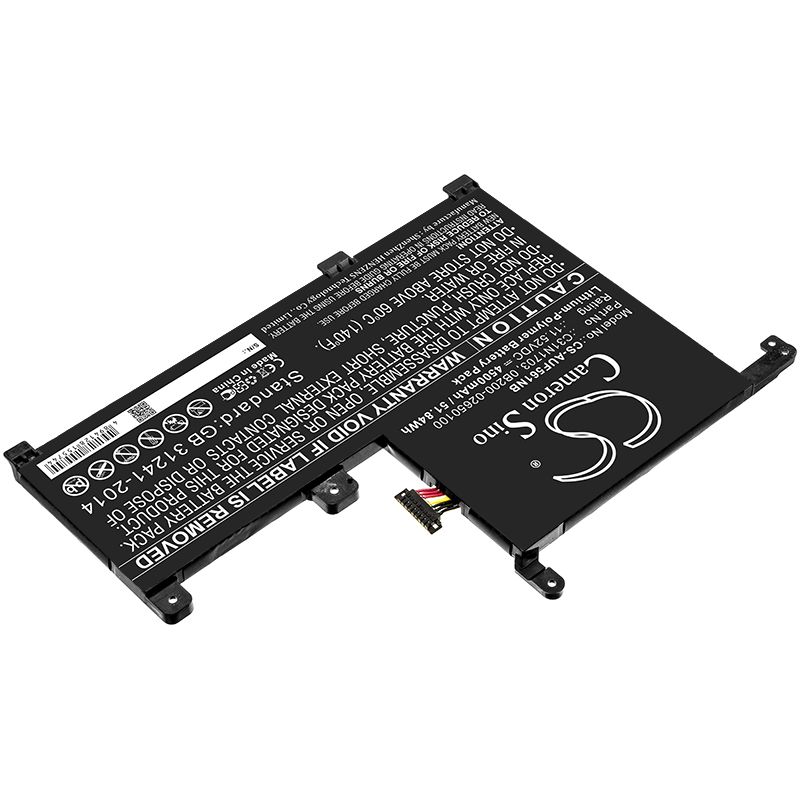 Li-Polymer Battery fits Asus, Q505ua, Q505ua-bi5t7 11.52V, 4500mAh Notebook & Laptop Cameron Sino Technology Limited