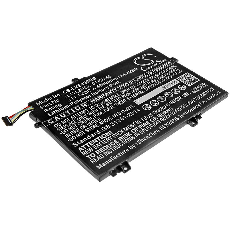 Li-Polymer Battery fits Lenovo, Thinkpad E485, Thinkpad E485-20ku000nge 11.1V, 4000mAh Notebook & Laptop Cameron Sino Technology Limited