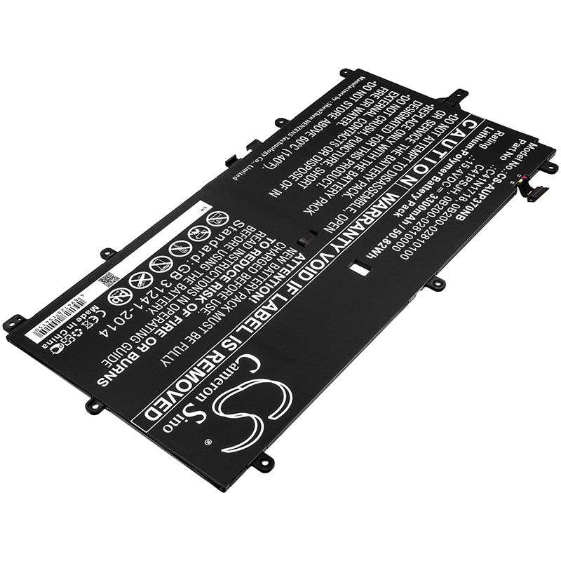 Li-Polymer Battery fits Asus, Novago Tp370ql, Novago Tp370ql-el002t 15.4V, 3300mAh Notebook & Laptop Cameron Sino Technology Limited