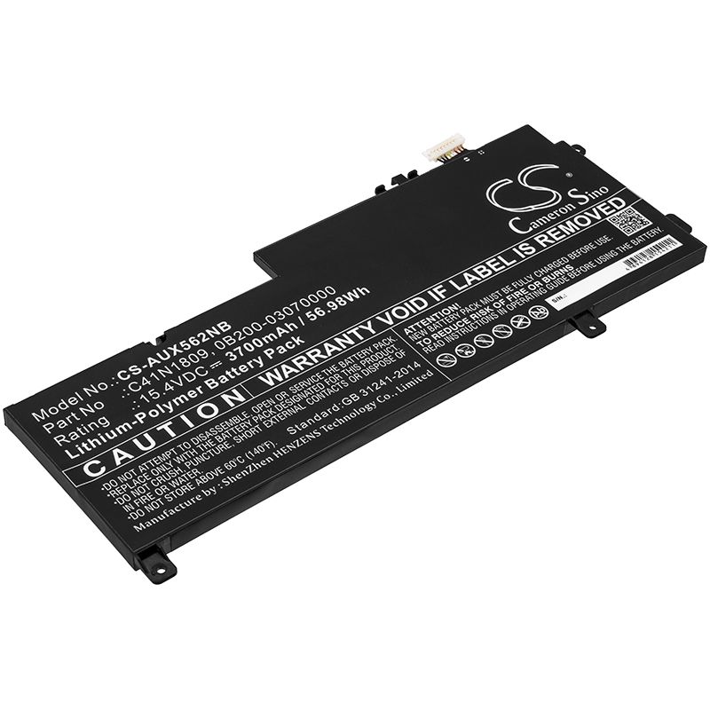 Li-Polymer Battery fits Asus, Ux562, Ux562fd 15.4V, 3700mAh Notebook & Laptop Cameron Sino Technology Limited