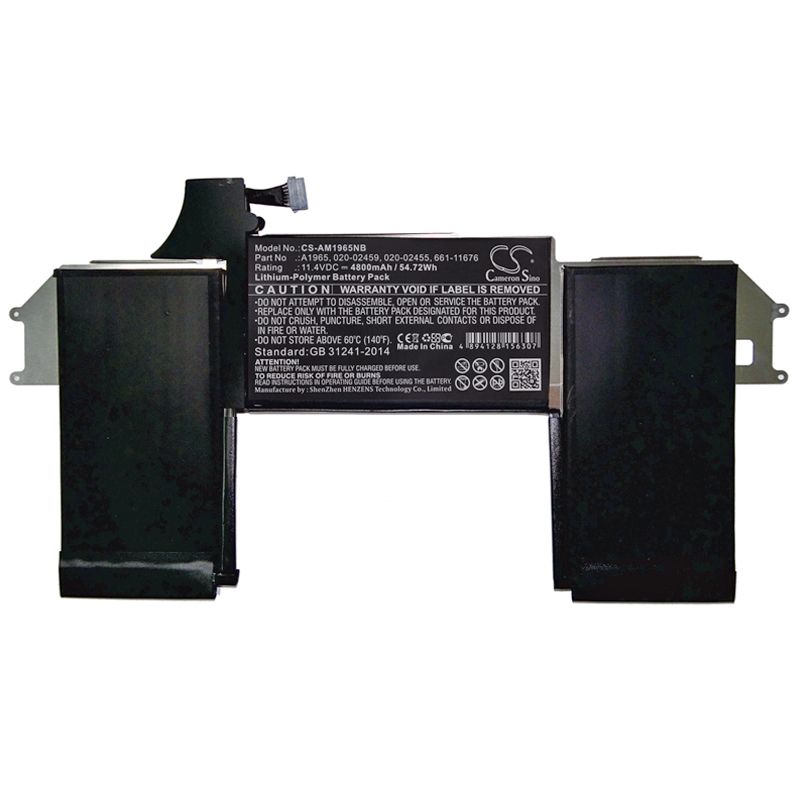 Li-polymer Battery Fits Apple, A1932, Emc3184 11.4v, 4800mah Notebook & Laptop Cameron Sino Technology Limited