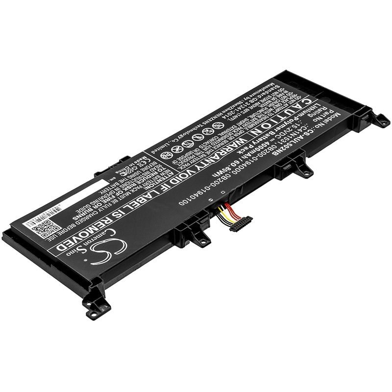 Li-Polymer Battery fits Asus, Fx502vs, Fx502vy 15.2V, 4000mAh Notebook & Laptop Cameron Sino Technology Limited