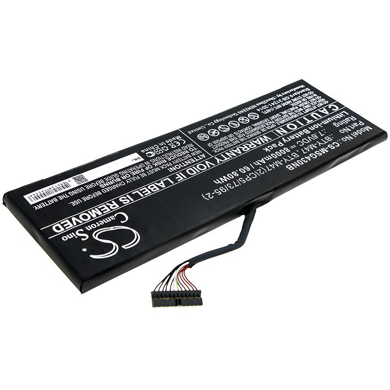 Li-ion Battery fits Msi, Gs40, Gs40 6qd 7.6V, 8000mAh Notebook & Laptop Cameron Sino Technology Limited