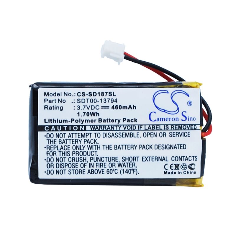 Li-Polymer Battery fits Sportdog, Sd-1875, Sd-1875 Remote Beeper, Sd-1875 Uplandhunter Remote Beeper 3.7V, 460mAh Dog Collar Cameron Sino Technology Limited