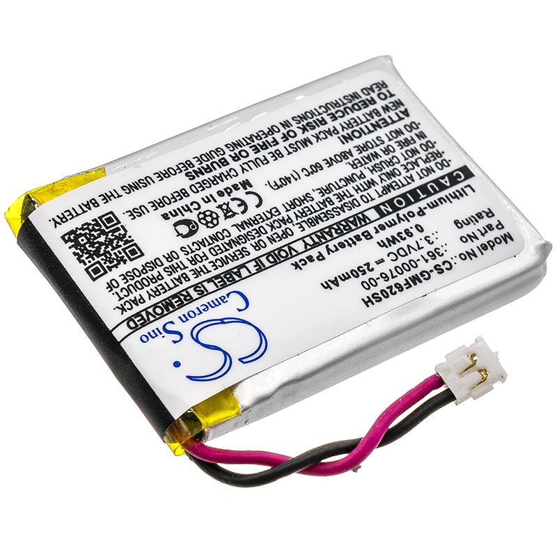 Li-Polymer Battery fits Garmin, Forerunner 620 3.7V, 250mAh Smartwatch Cameron Sino Technology Limited