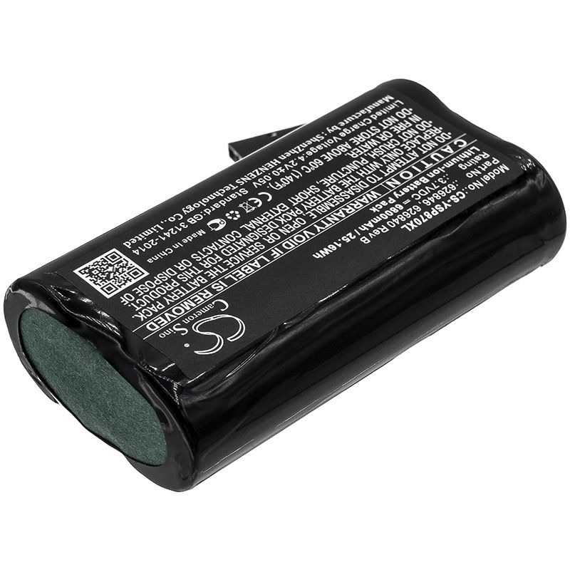Li-ion Battery fits Ysi, 626870-1, 626870-2 3.7V, 6800mAh Equipment & Survey & Test Cameron Sino Technology Limited