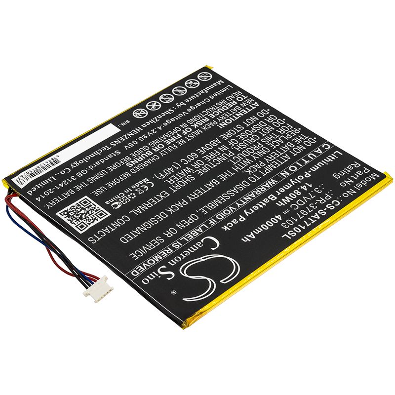 Li-Polymer Battery fits Insignia, Flex Ns, 3.7V, 4000mAh Computer Cameron Sino Technology Limited