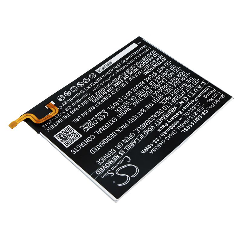 Li-Polymer Battery fits Samsung, Galaxy Tab A 10.1 2019, Galaxy Tab A 2019 3.85V, 6000mAh Tablet Cameron Sino Technology Limited