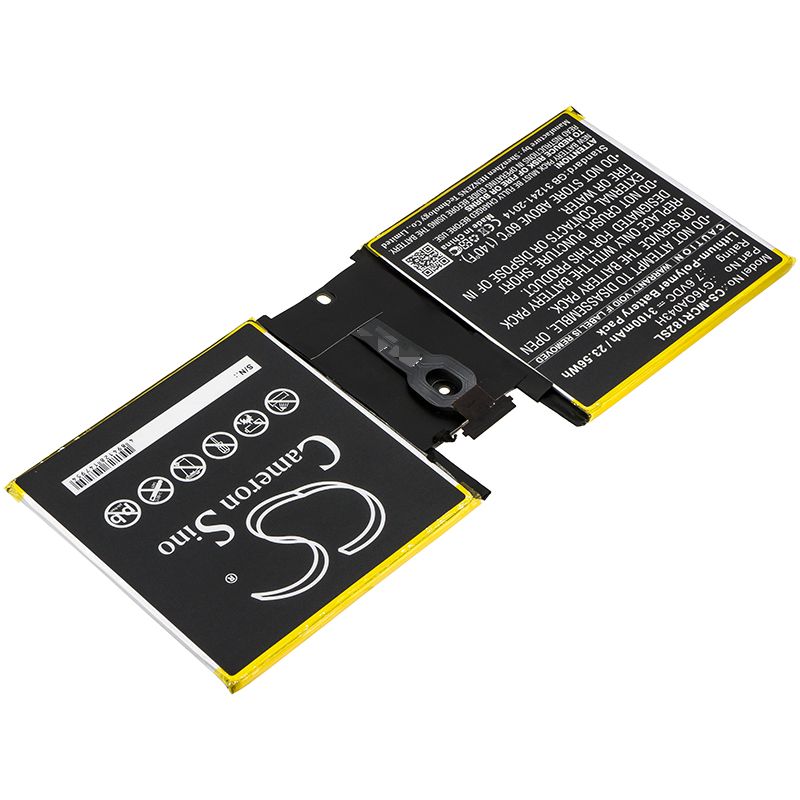 Li-Polymer Battery fits Microsoft, 1824, 4415y 7.6V, 3100mAh Tablet Cameron Sino Technology Limited