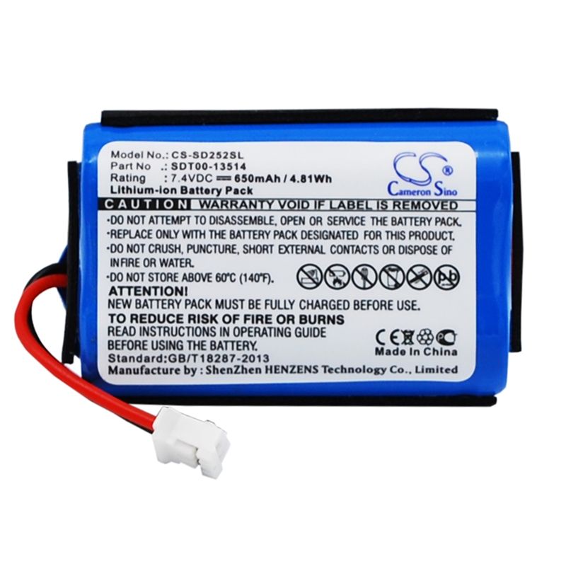 Li-ion Battery Fits Sportdog, Prohunter 2525, Prohunter 2525 Transmitter, Sd-2525 7.4v, 650mah Dog Collar Cameron Sino Technology Limited